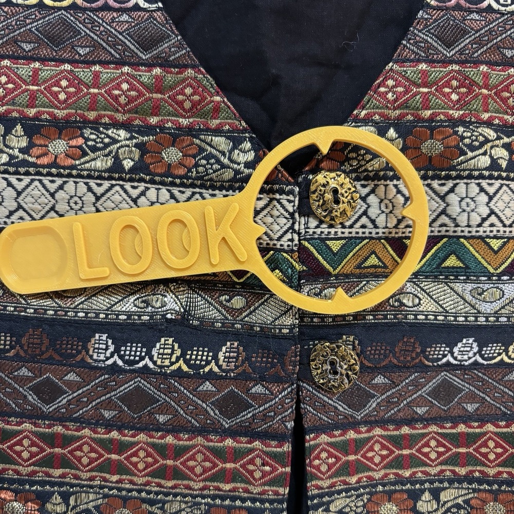 Agapo Collection Vintage Tapestry Vest Womens Large Geometric Floral Cotton - Picture 4 of 7